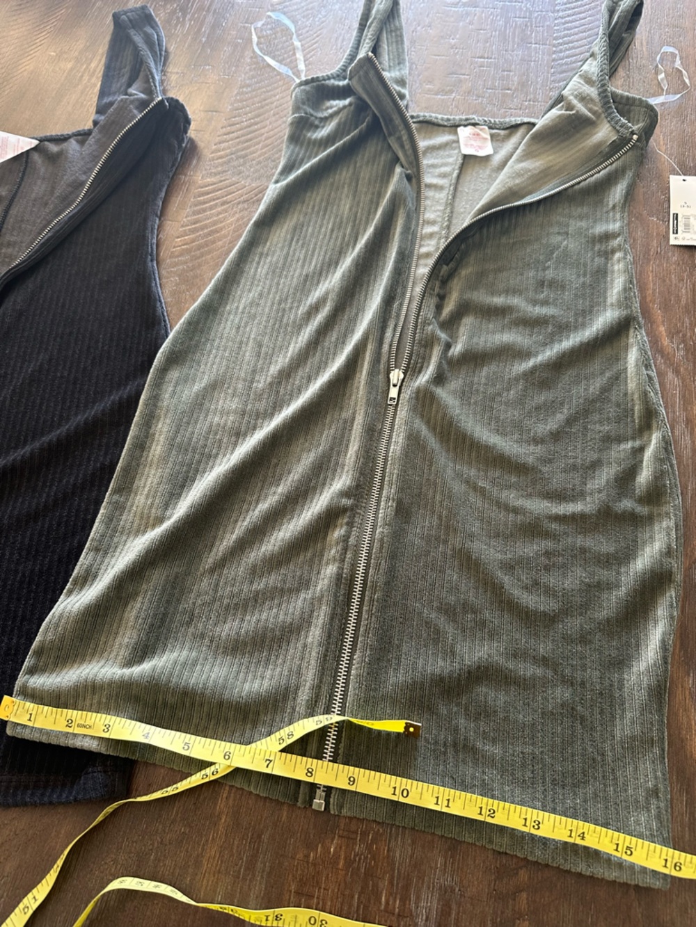 Bundle Ribbed Tank Mini Dress Bundle - Black / Olive - Picture 11 of 16